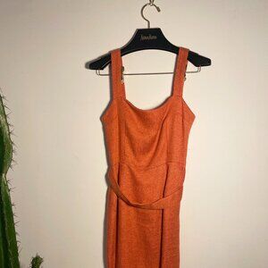 DOLCE & GABBANA DRESS COTTON PUMPKIN TWEED sz IT 40 US 4